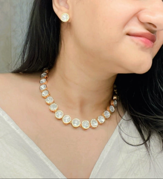 Sobia Kundan Necklace Set - AJEH Jewellery