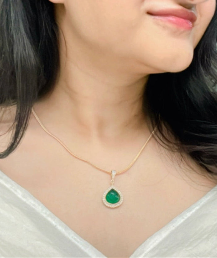 Jazeer Kundan Pendant Set - AJEH Jewellery