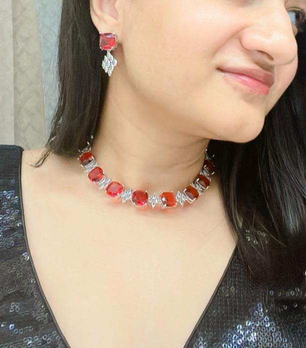 Ashirah AD Necklace Set - AJEH Jewellery