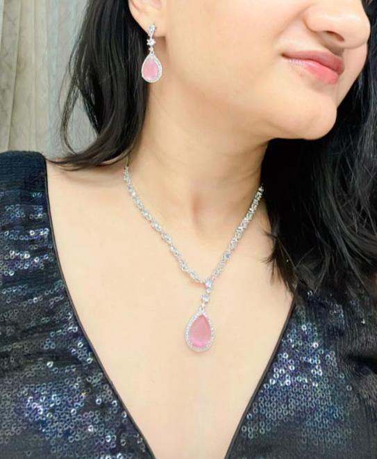 Raisa Ad Necklace Set - AJEH Jewellery