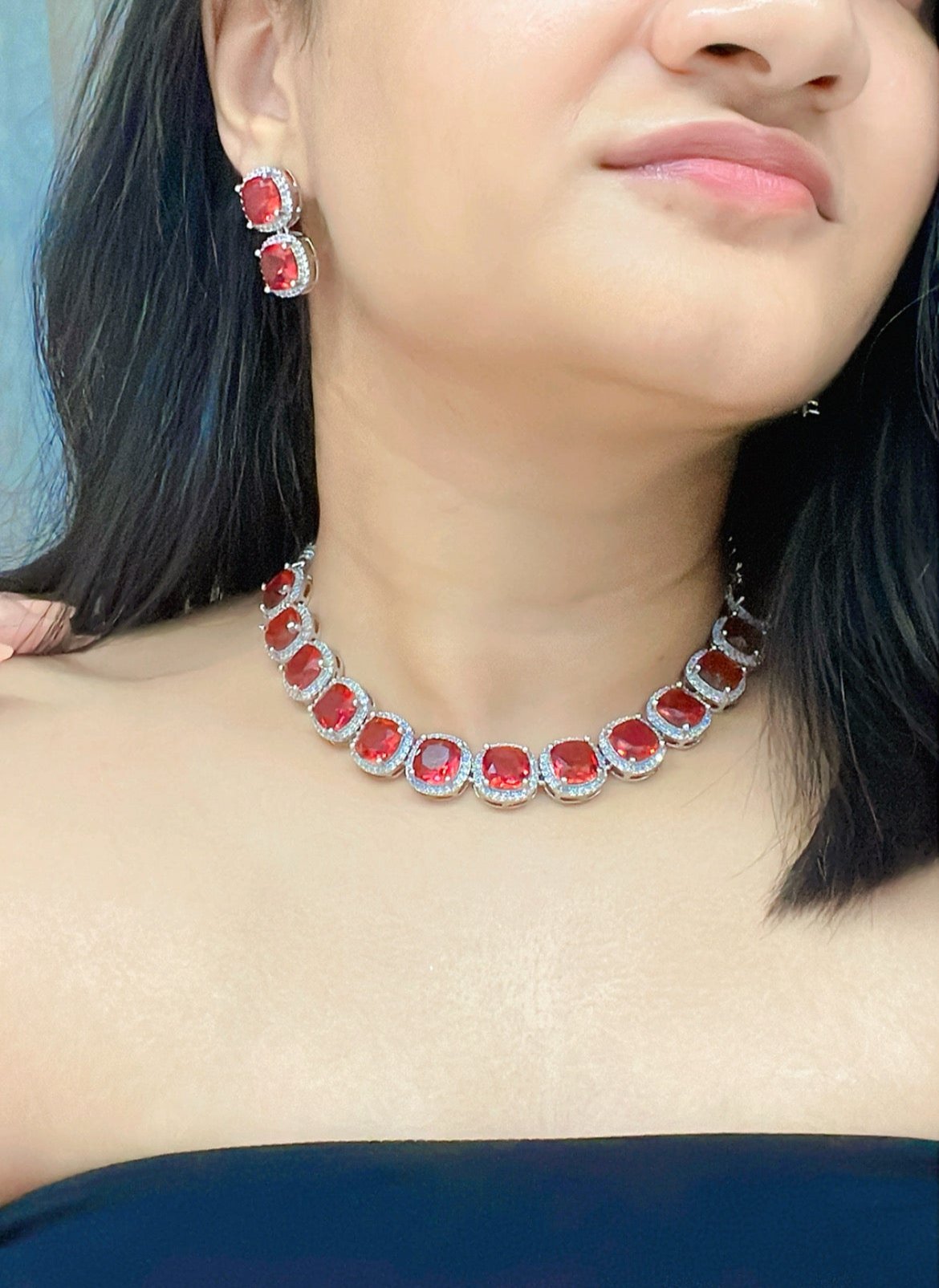 Meher AD Necklace Set - AJEH Jewellery