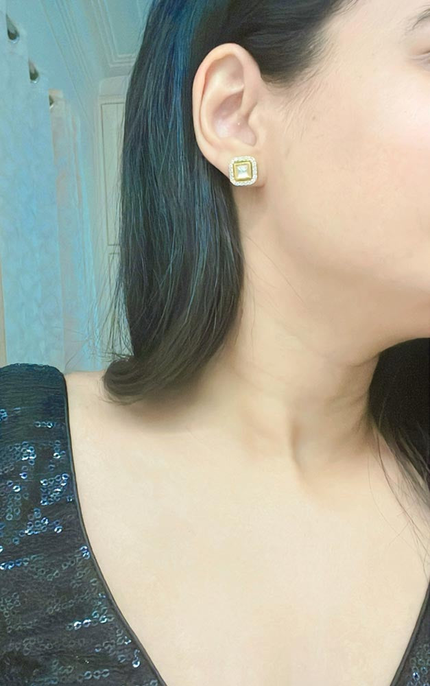 Akleema Kundan Earrings - AJEH Jewellery