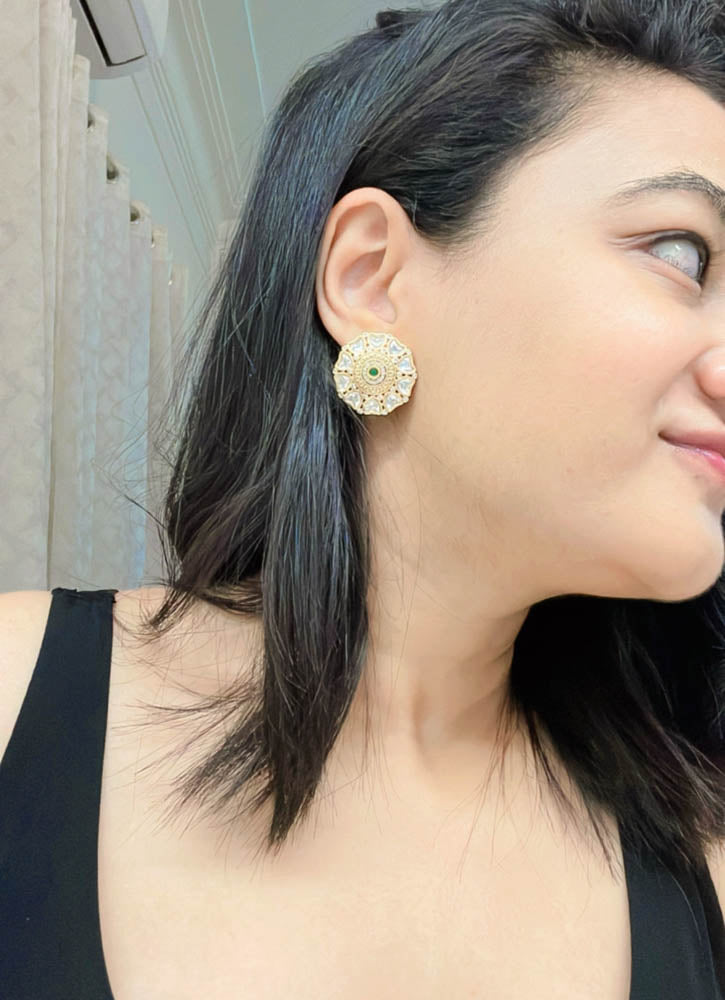Afsana Kundan Earrings - AJEH Jewellery