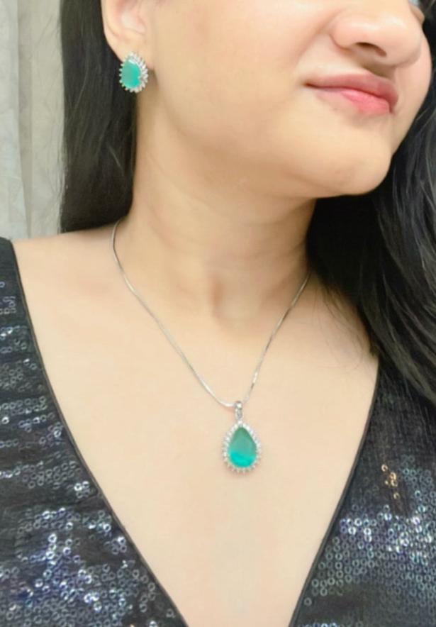 Roya AD Necklace Set - AJEH Jewellery