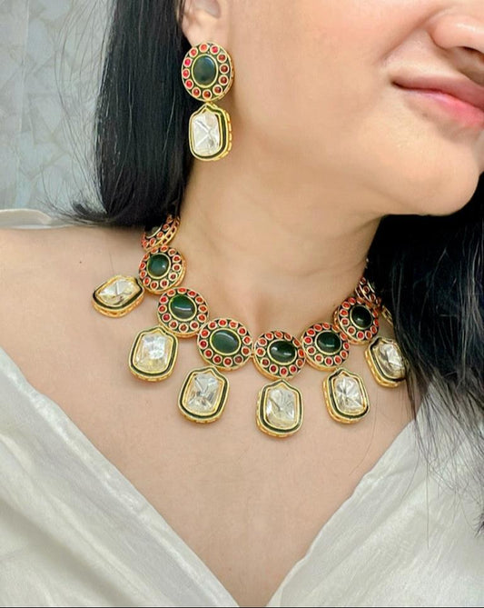 Dareen Kundan Necklace Set