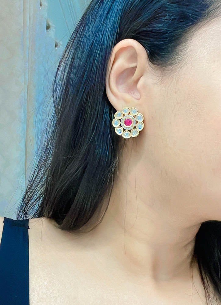 Ahdia Kundan Earrings - AJEH Jewellery