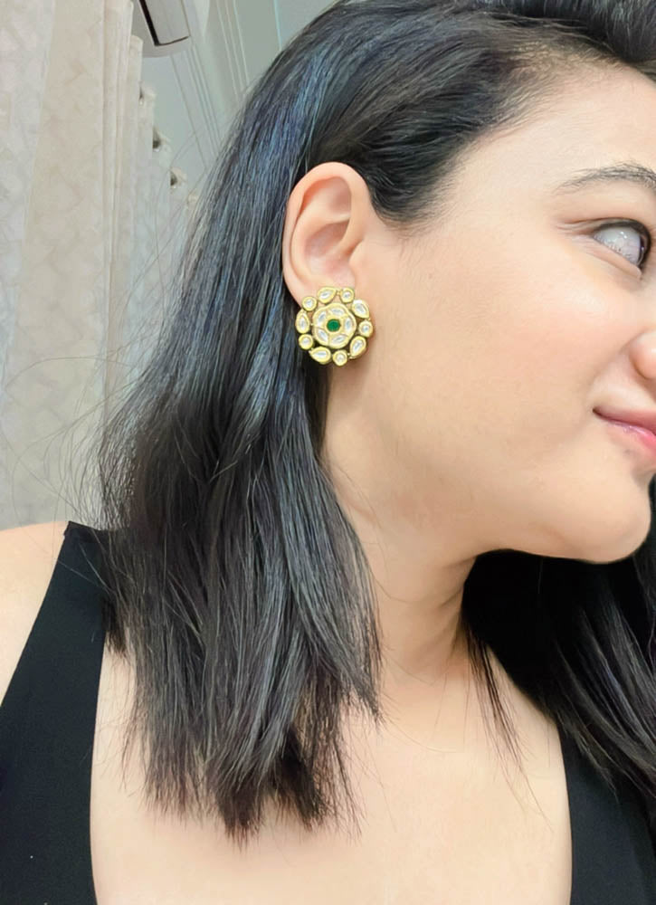 Afruza Kundan Earrings - AJEH Jewellery