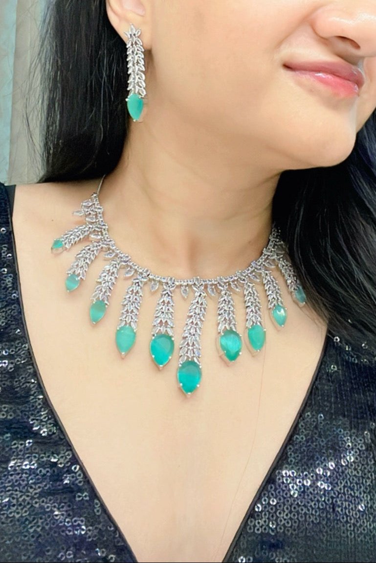Inbiha AD Necklace Set