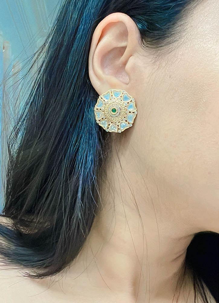 Afsana Kundan Earrings - AJEH Jewellery
