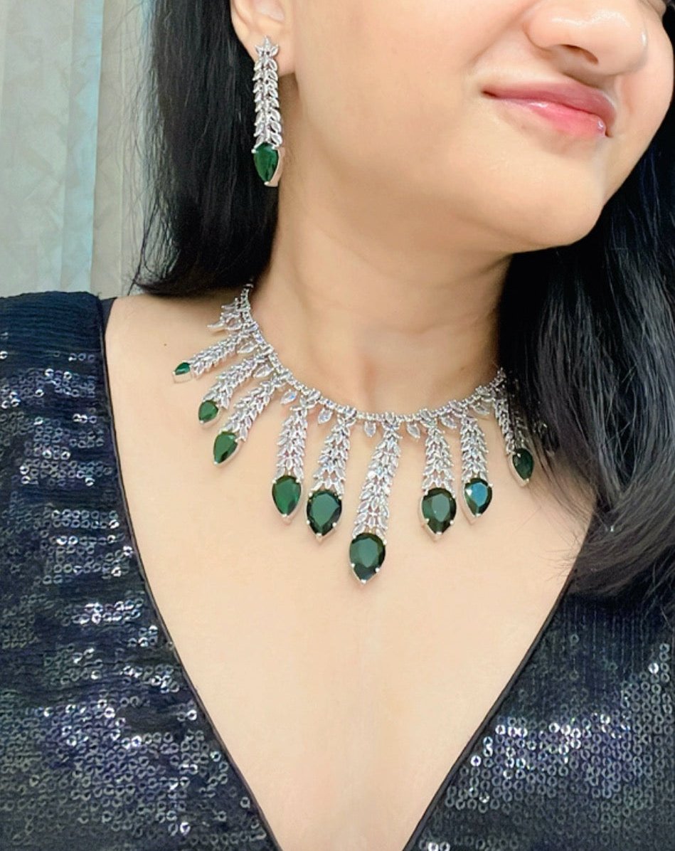 Inbiha AD Necklace Set