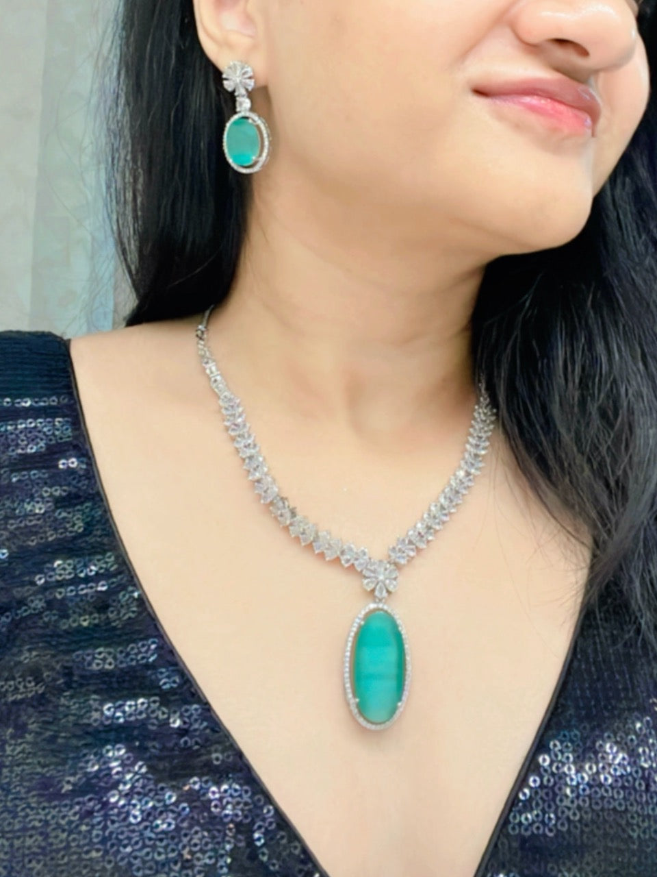 Zahra AD Necklace Set
