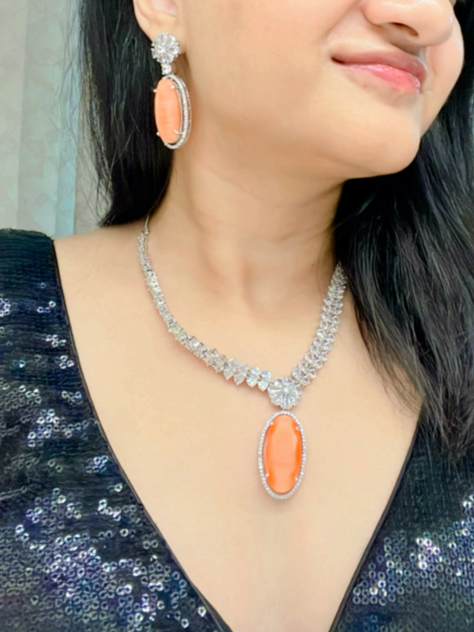 Zahra AD Necklace Set