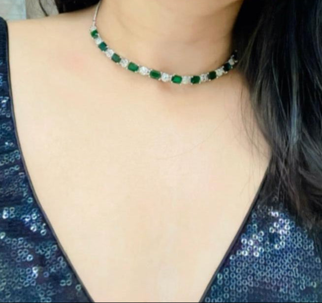 Ruba AD Necklace Set - AJEH Jewellery