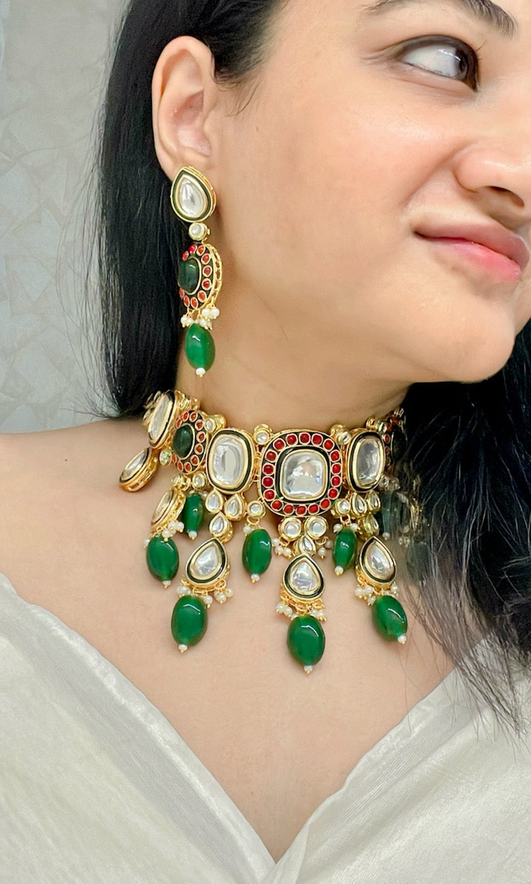 Esma Kundan Necklace Set