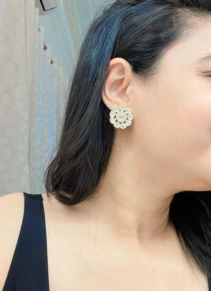 Ahdia Kundan Earrings - AJEH Jewellery