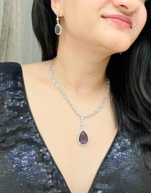 Raisa Ad Necklace Set - AJEH Jewellery