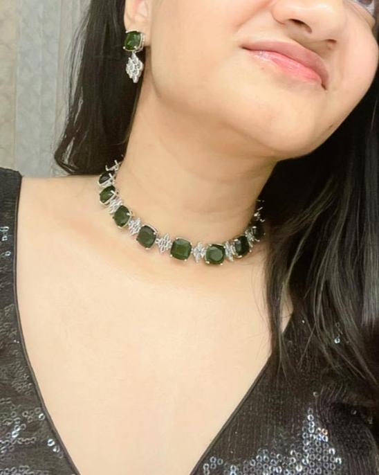Ashirah AD Necklace Set - AJEH Jewellery