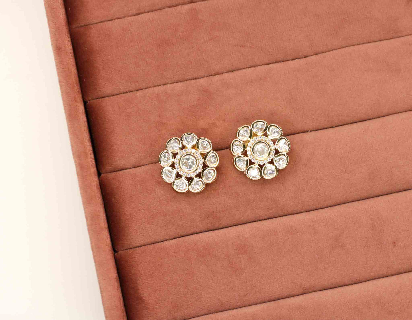Ahdia Kundan Earrings - AJEH Jewellery