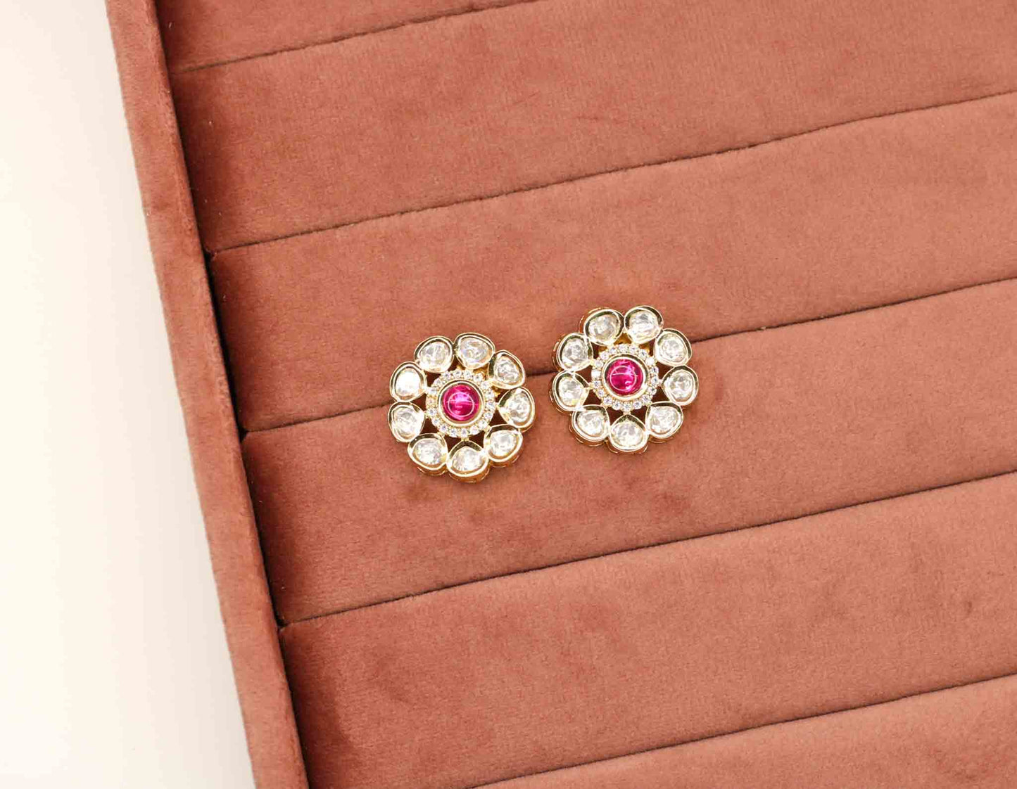 Ahdia Kundan Earrings - AJEH Jewellery