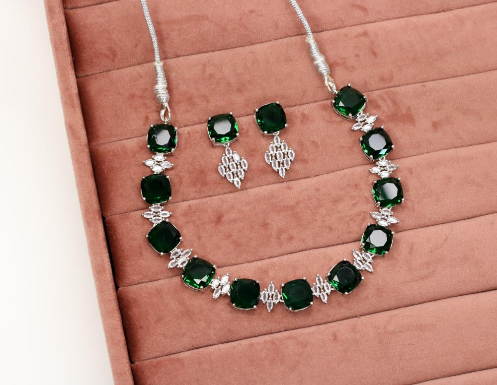 Ashirah AD Necklace Set - AJEH Jewellery