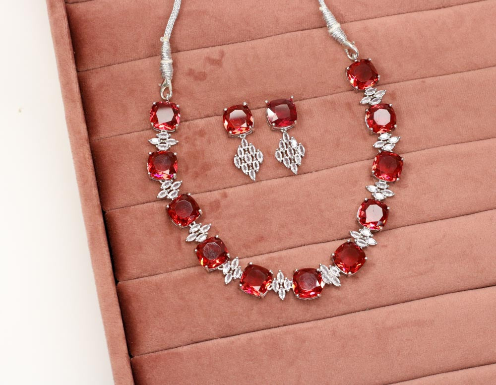 Ashirah AD Necklace Set - AJEH Jewellery