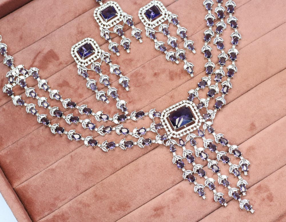 Ismat AD Necklace Set - AJEH Jewellery