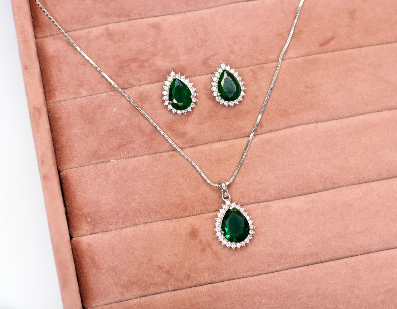 Roya AD Necklace Set - AJEH Jewellery