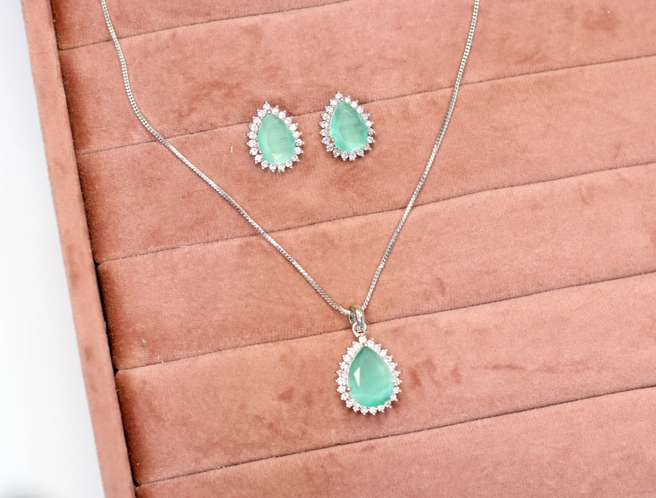 Roya AD Necklace Set - AJEH Jewellery