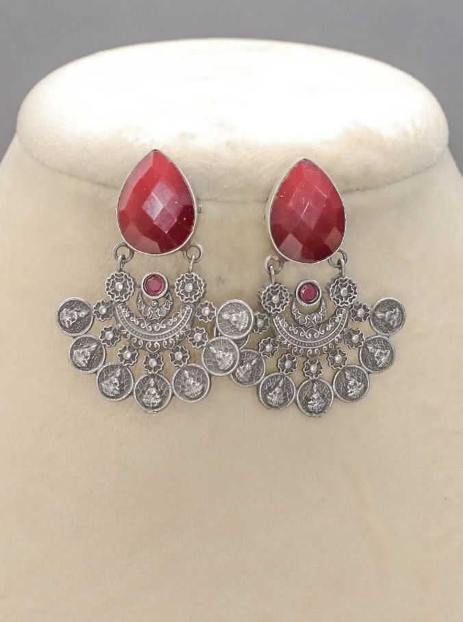 Mahira Oxidised Earrings - AJEH Jewellery