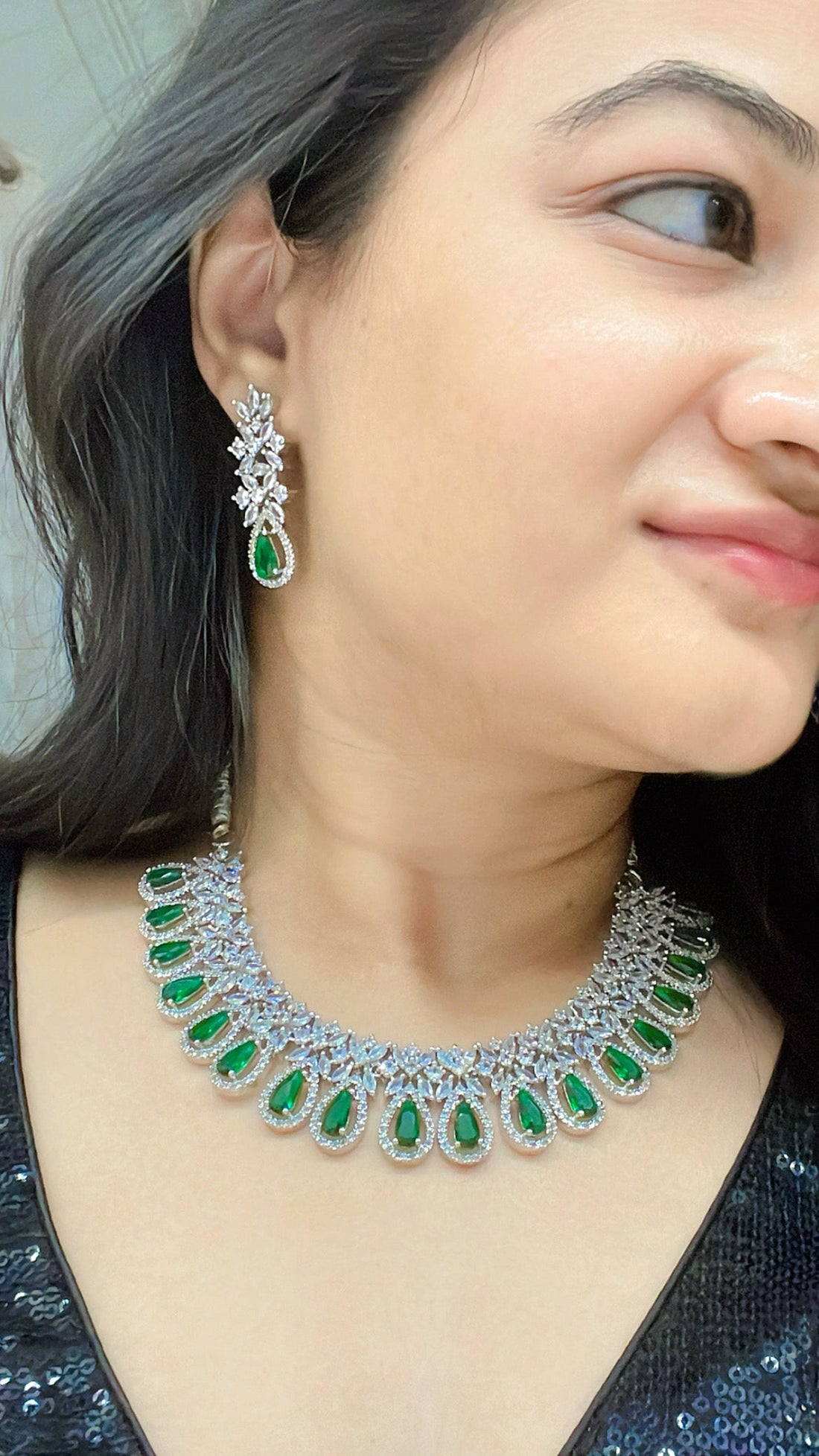 Jannat AD Necklace Set - AJEH Jewellery