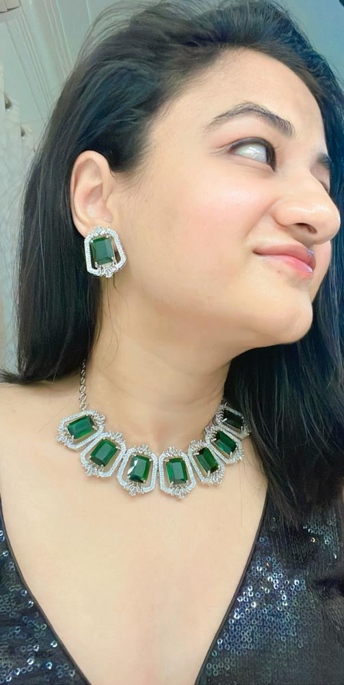 Safa AD Necklace Set - AJEH Jewellery