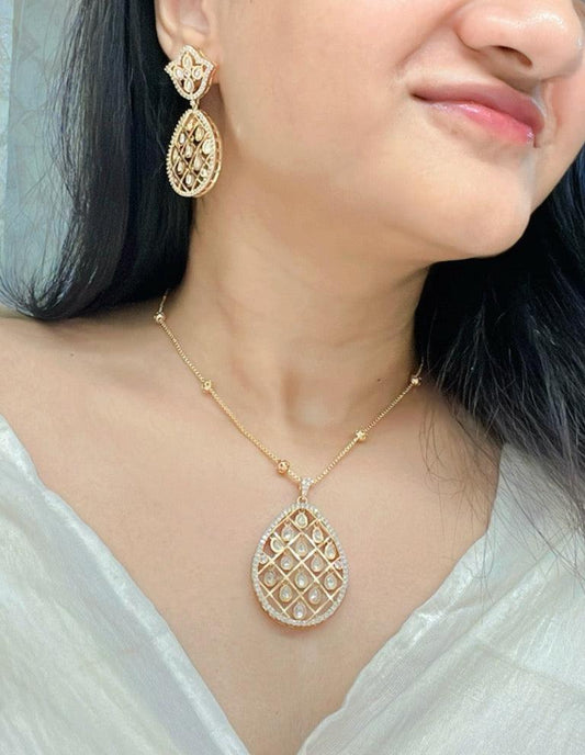 Jana AD Pendant Set - AJEH Jewellery