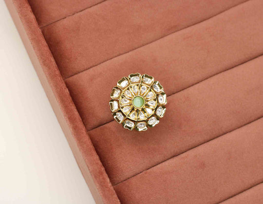 Abasa Kundan Ring - AJEH Jewellery