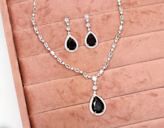 Raisa AD Necklace Set - AJEH Jewellery