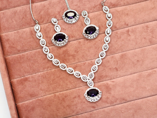 Ruya AD Necklace Set - AJEH jewellery