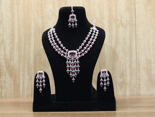 Ismat AD Necklace Set - AJEH Jewellery