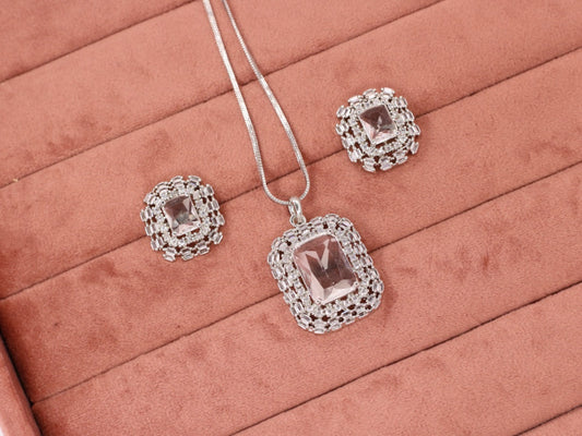 Shahira AD Pendant Set - AJEH Jewellery