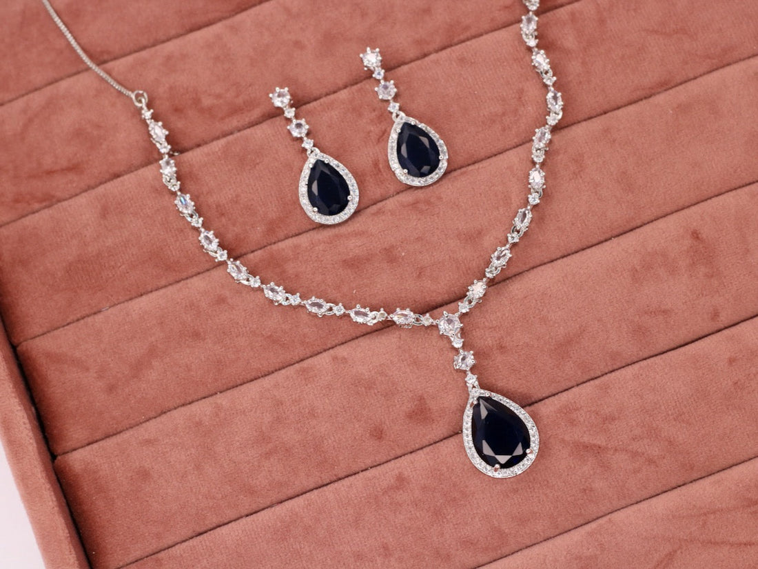 Raisa AD Necklace Set - AJEH Jewellery