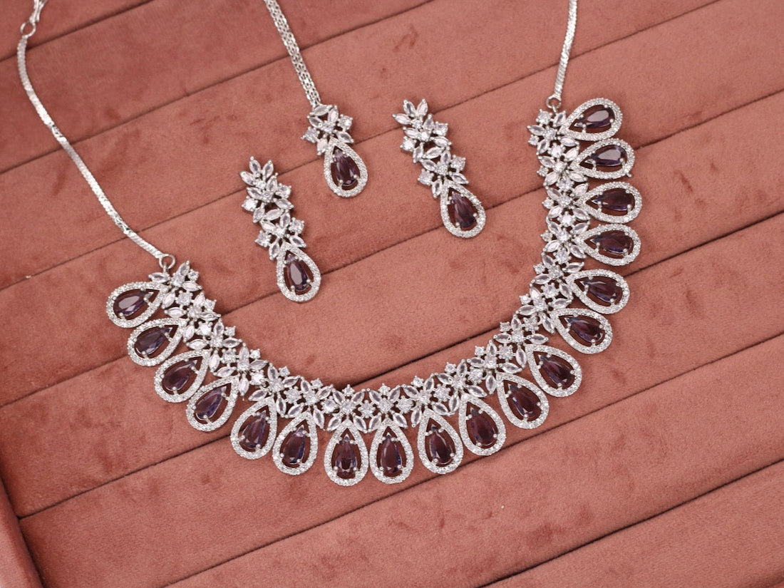 Jannat AD Necklace Set - AJEH Jewellery