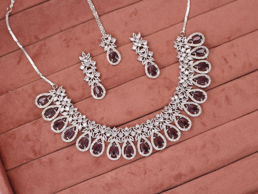 Jannat AD Necklace Set - AJEH Jewellery