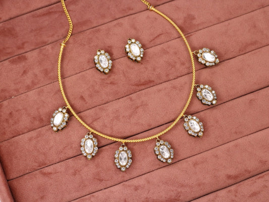 Layan Kundan Hasli - AJEH Jewellery