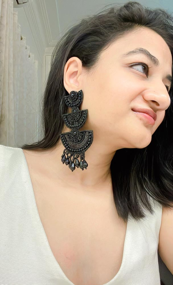 Giselle Handbeaded Earrings - AJEH Jewellery