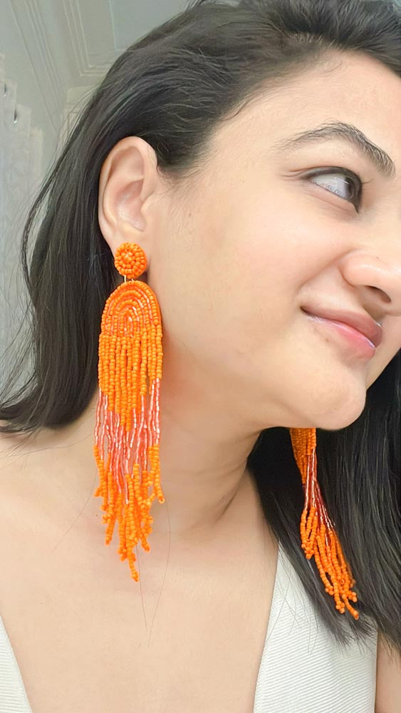 Piper Handbeaded Earrings - AJEH Jewellery