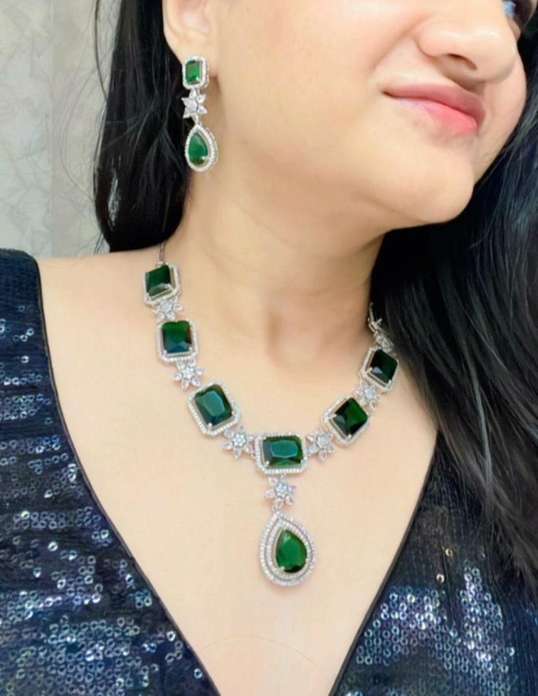 Rahat AD Necklace Set - AJEH Jewellery