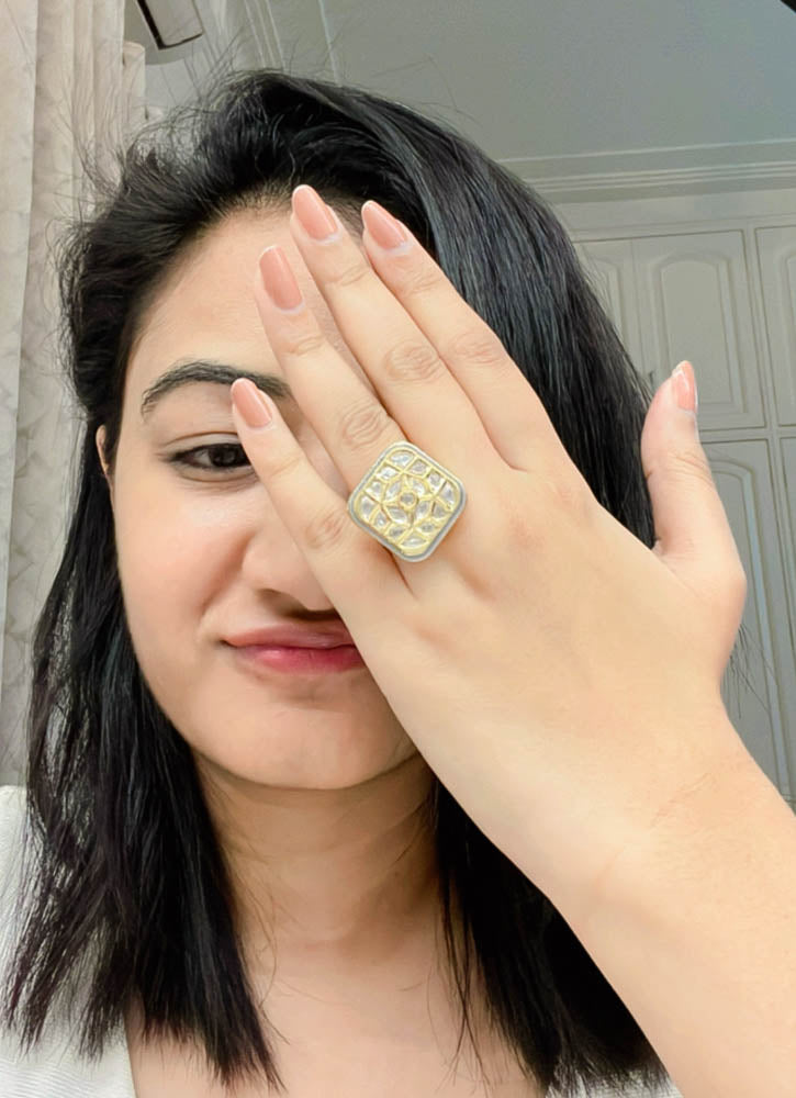 Abar Kundan Ring - AJEH Jewellery