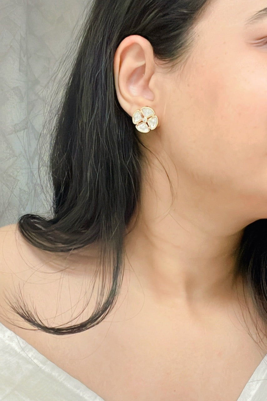 Rabiah Kundan Earrings - AJEH Jewellery