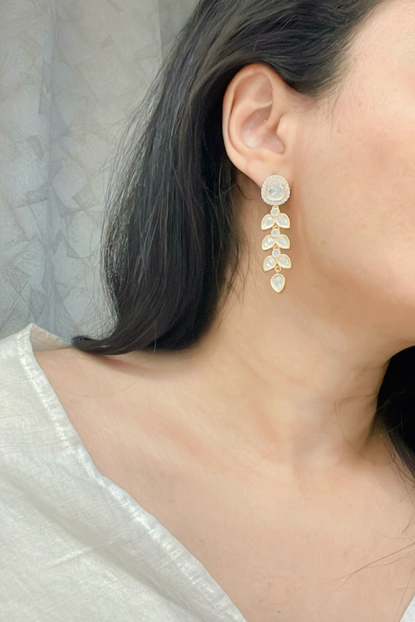 Mahnoor Kundan Earrings - AJEH Jewellery