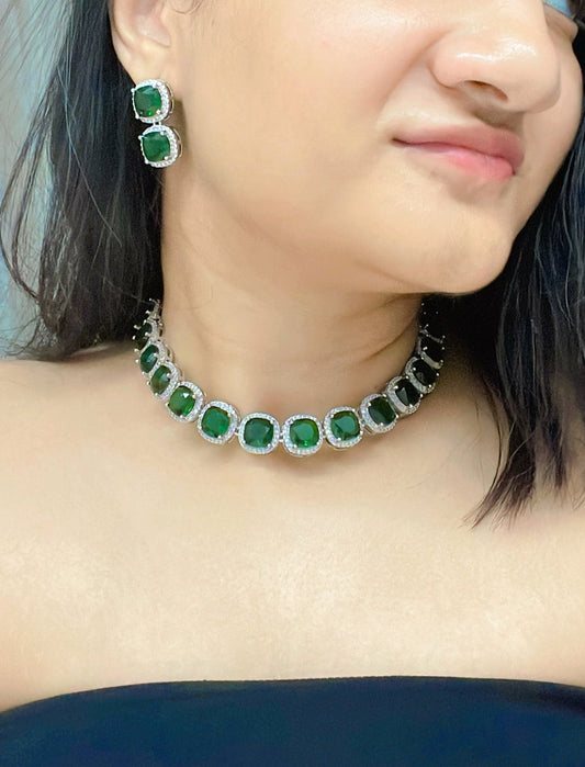 Meher AD Necklace Set - AJEH Jewellery