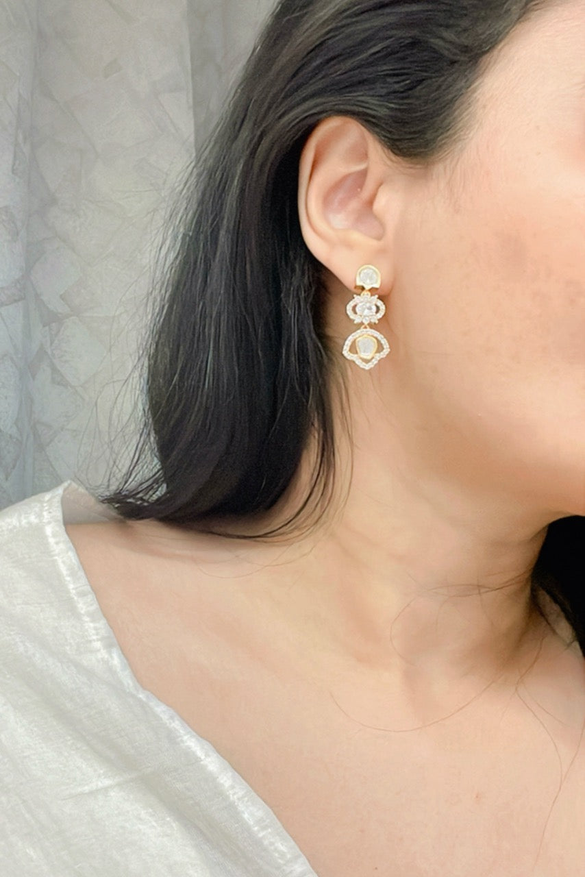 Ruhi Kundan Earrings - AJEH Jewellery