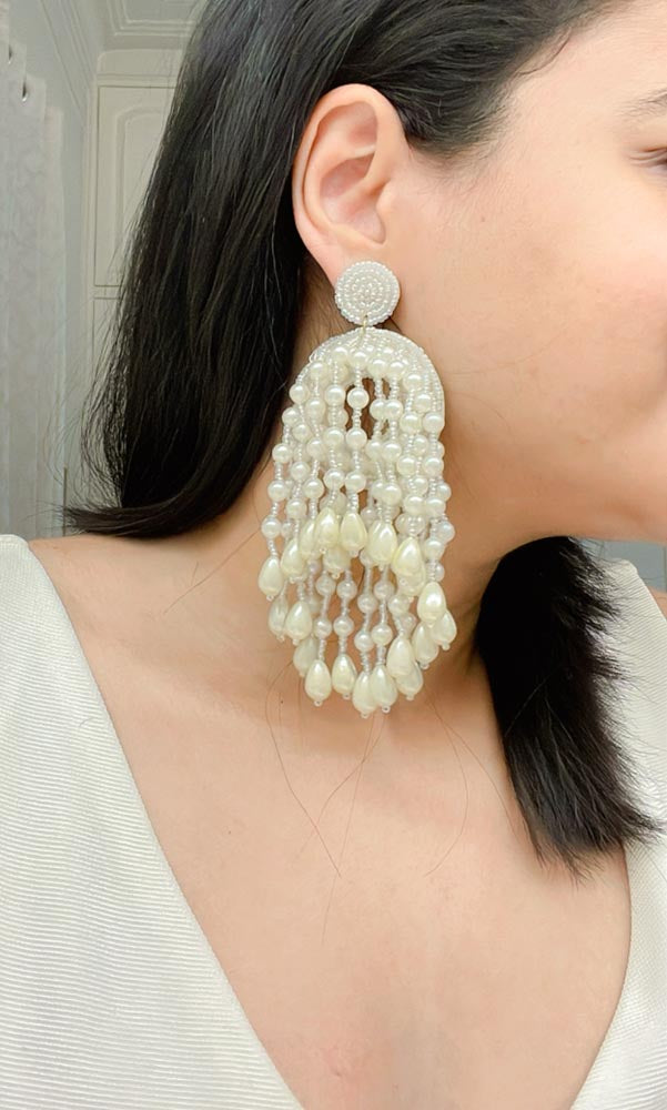 Peyton Handbeaded Earrings - AJEH Jewellery